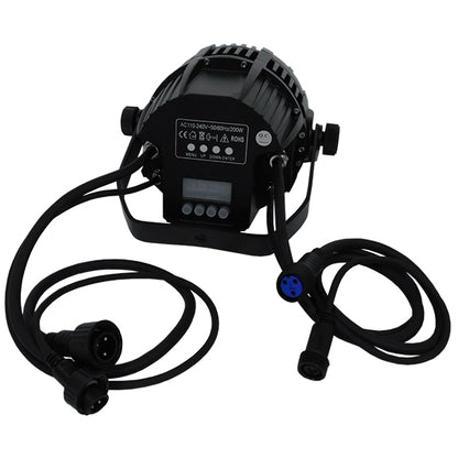 PAR 51129 Stage Κεφαλή Par LED 216W 15° AC 220-240V Αδιάβροχο IP65 36 x 6W CREE Chip Πολύχρωμο RGB Dimmable DMX512 Protocol 7 Channels - Μ29 x Π29 x Υ35