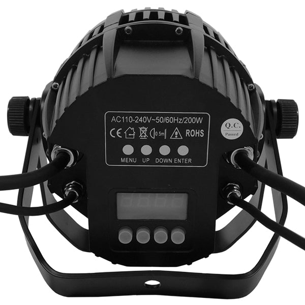 PAR 51129 Stage Κεφαλή Par LED 216W 15° AC 220-240V Αδιάβροχο IP65 36 x 6W CREE Chip Πολύχρωμο RGB Dimmable DMX512 Protocol 7 Channels - Μ29 x Π29 x Υ35