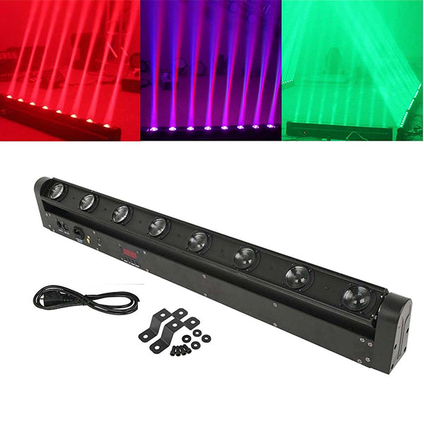 BAR 51132 Stage Κινούμενη Ρομποτική Κεφαλή Super Beam LED 160W 8° AC 220-240V IP20 8 x 20W CREE Chip Πολύχρωμο RGBW Dimmable DMX512 Protocol 9/38 Channels - Μ110 x Π13.2 x Υ15.5