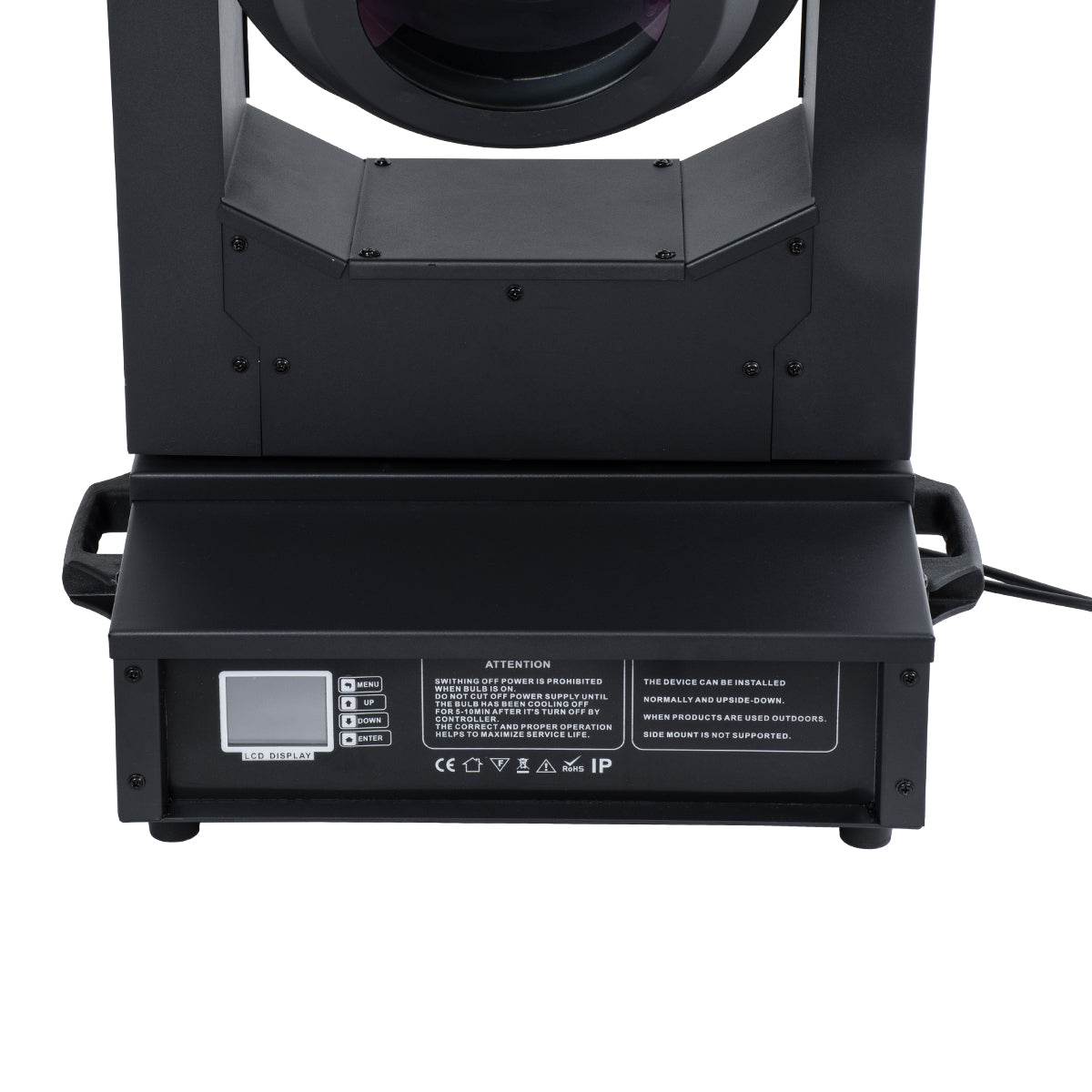 POSEIDON 51155 Επαγγελματική Κινούμενη Ρομποτική Κεφαλή BEAM Light PHILIPS 17R Ultra Bright 500W AC 220V-240V Αδιάβροχο IP65 RGBW DMX512 - Μ50 x Π40.5 x Υ72cm