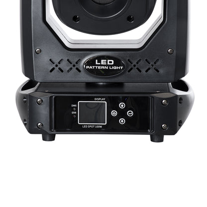 HERACLES 51156 Επαγγελματική Κινούμενη Ρομποτική Κεφαλή PATTERN Light CREE LED 100W AC 220V-240V IP20 RGBW DMX512 - Μ25.5 x Π20 x Υ35cm