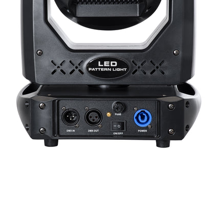 HERACLES 51156 Επαγγελματική Κινούμενη Ρομποτική Κεφαλή PATTERN Light CREE LED 100W AC 220V-240V IP20 RGBW DMX512 - Μ25.5 x Π20 x Υ35cm