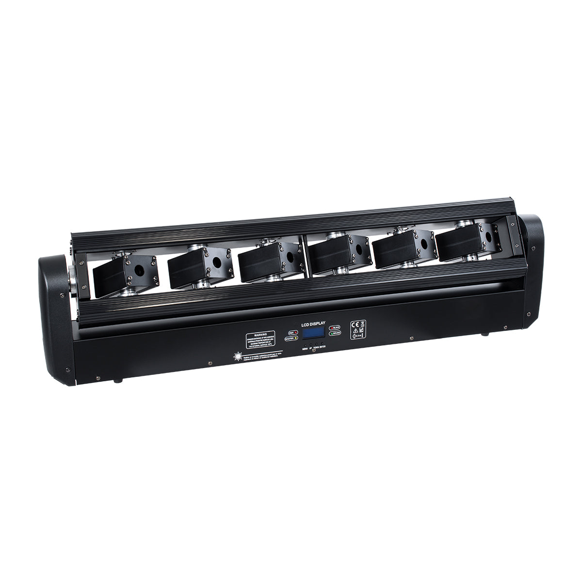 AMNESIA 51179 Stage Κινούμενη Ρομποτική Κεφαλή Spider Super Beam LASER 150W 2° AC 220-240V IP20 6 x 1W LASER Chip 300mW RED/638nm 100mW GREEN/531nm 600mW BLUE/442nm Πολύχρωμο RGB Dimmable DMX512 Protocol 14/35 Channels - Μ86 x Π23 x Υ9