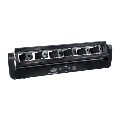 AMNESIA 51179 Stage Κινούμενη Ρομποτική Κεφαλή Spider Super Beam LASER 150W 2° AC 220-240V IP20 6 x 1W LASER Chip 300mW RED/638nm 100mW GREEN/531nm 600mW BLUE/442nm Πολύχρωμο RGB Dimmable DMX512 Protocol 14/35 Channels - Μ86 x Π23 x Υ9