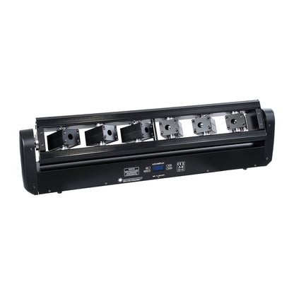 AMNESIA 51179 Stage Κινούμενη Ρομποτική Κεφαλή Spider Super Beam LASER 150W 2° AC 220-240V IP20 6 x 1W LASER Chip 300mW RED/638nm 100mW GREEN/531nm 600mW BLUE/442nm Πολύχρωμο RGB Dimmable DMX512 Protocol 14/35 Channels - Μ86 x Π23 x Υ9