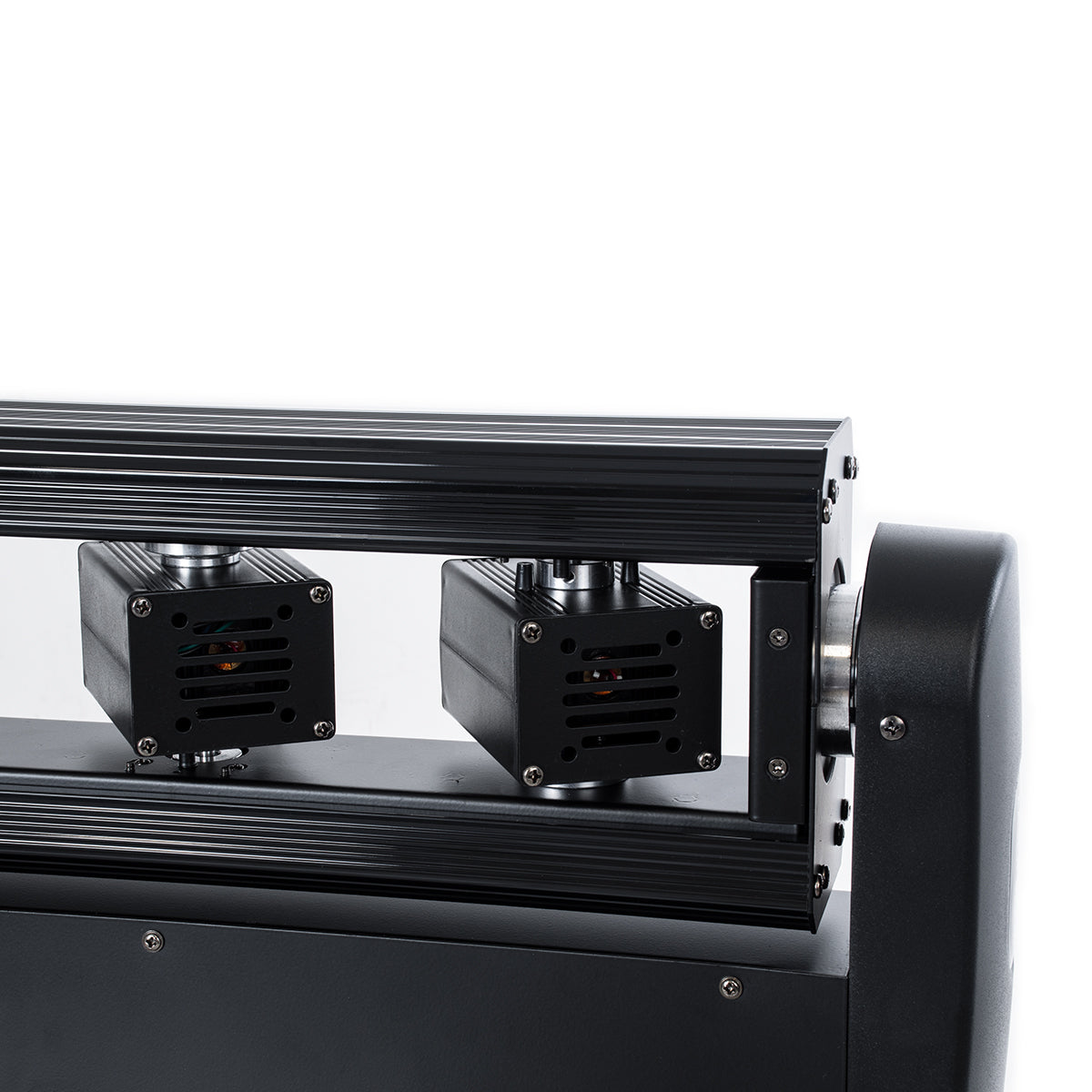 AMNESIA 51179 Stage Κινούμενη Ρομποτική Κεφαλή Spider Super Beam LASER 150W 2° AC 220-240V IP20 6 x 1W LASER Chip 300mW RED/638nm 100mW GREEN/531nm 600mW BLUE/442nm Πολύχρωμο RGB Dimmable DMX512 Protocol 14/35 Channels - Μ86 x Π23 x Υ9