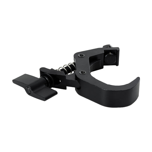 CLAMPS 51180 Stage Hook Γάντζος Αλουμινίου Ύψηλης Αντοχής για Κρέμαση, Στήριξη & Τοποθέτηση Προϊόντων Stage σε Τράσες Αδιάβροχο IP65 - Μαύρο Ματ - Μ16 x Π12 x Υ2.5