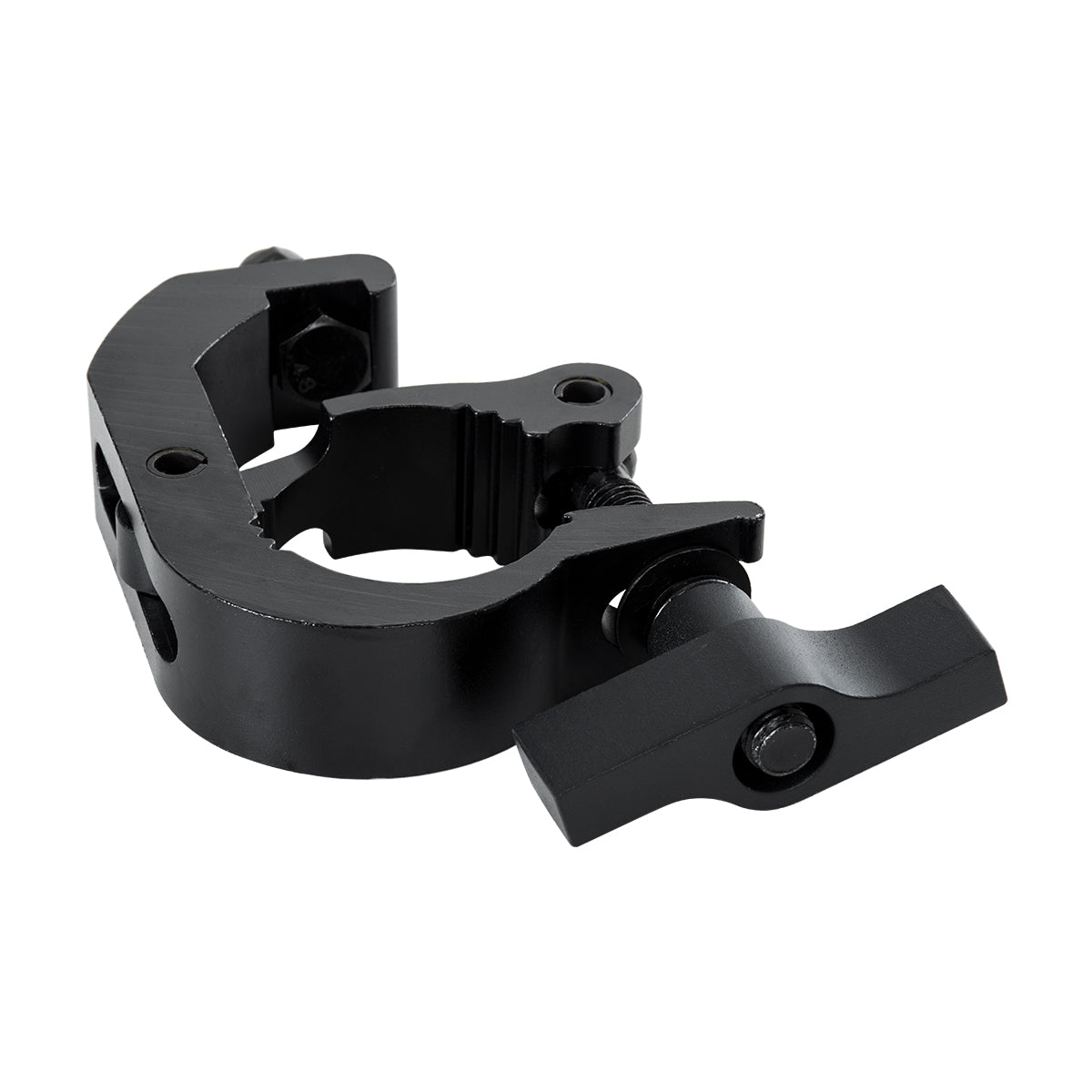 CLAMPS 51181 Επαγγελματικός Γάντζος Hook Αλουμινίου Ύψηλης Αντοχής για Κρέμαση, Στήριξη & Τοποθέτηση Προϊόντων Stage σε Τράσες - Μ17 x Π12 x Υ3cm - Μαύρο