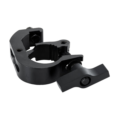 CLAMPS 51181 Επαγγελματικός Γάντζος Hook Αλουμινίου Ύψηλης Αντοχής για Κρέμαση, Στήριξη & Τοποθέτηση Προϊόντων Stage σε Τράσες - Μ17 x Π12 x Υ3cm - Μαύρο