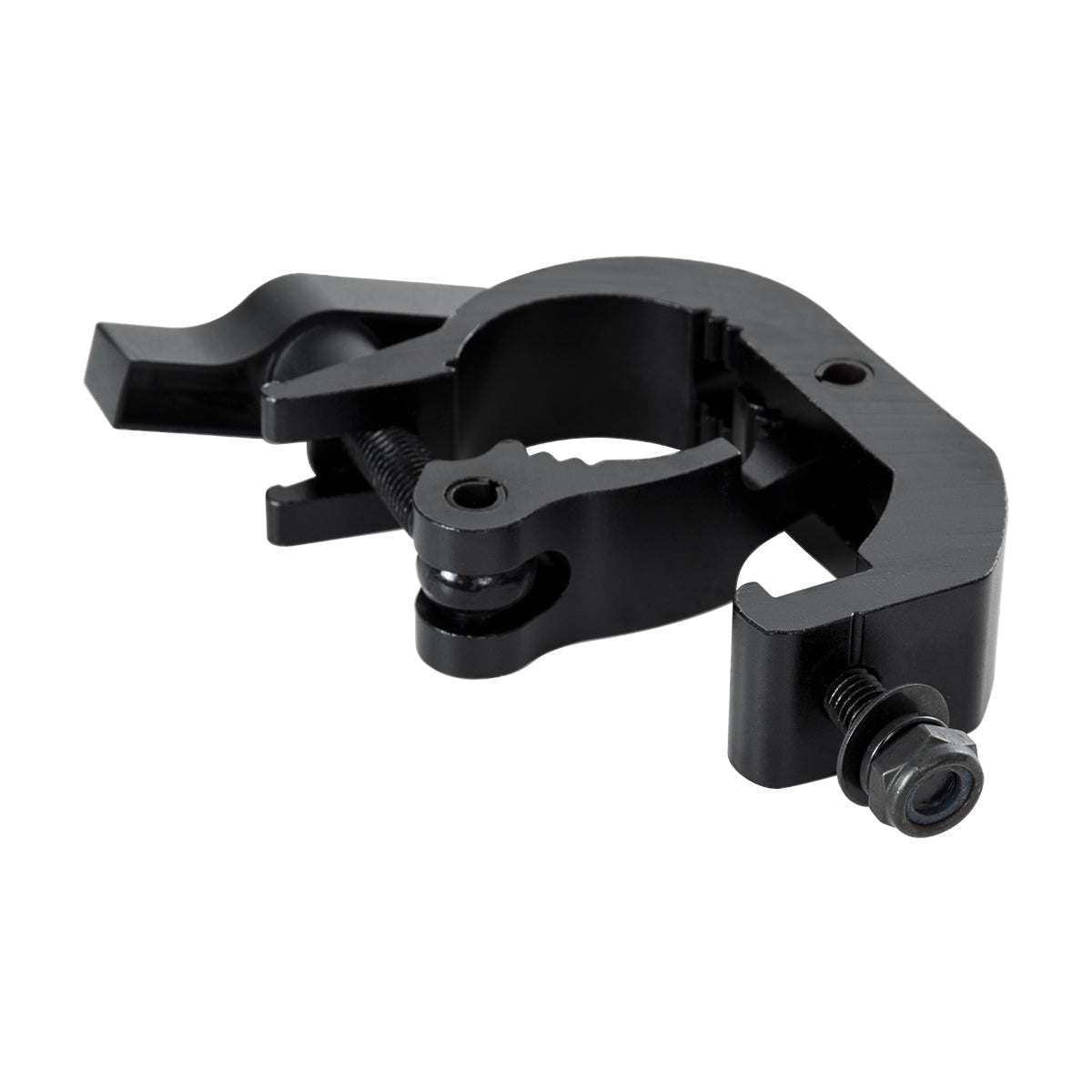 CLAMPS 51181 Επαγγελματικός Γάντζος Hook Αλουμινίου Ύψηλης Αντοχής για Κρέμαση, Στήριξη & Τοποθέτηση Προϊόντων Stage σε Τράσες - Μ17 x Π12 x Υ3cm - Μαύρο