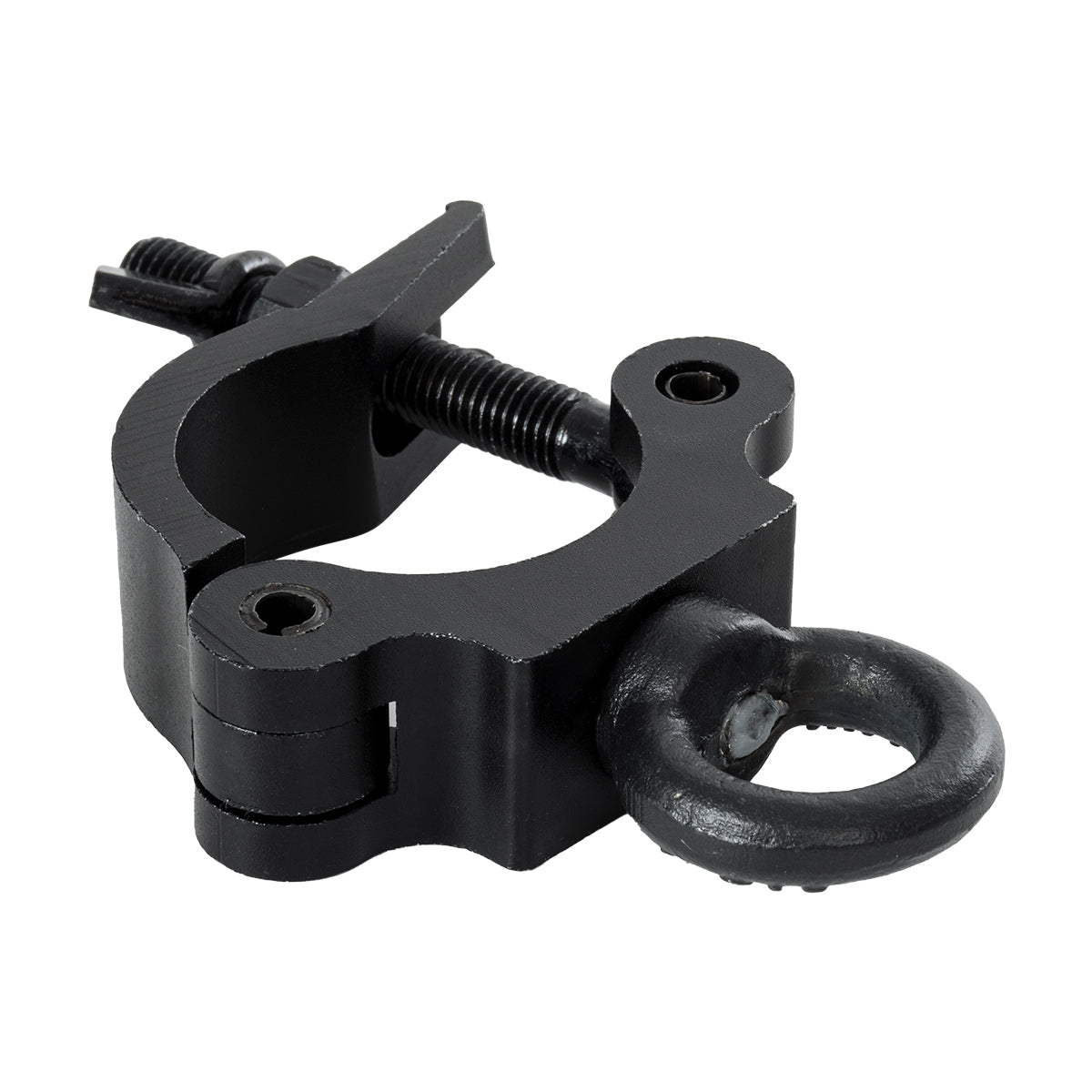 CLAMPS 51182 Επαγγελματικός Γάντζος Hook Αλουμινίου Ύψηλης Αντοχής για Κρέμαση, Στήριξη & Τοποθέτηση Προϊόντων Stage σε Τράσες - Μ16 x Π12 x Υ3cm - Μαύρο