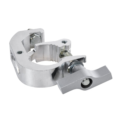 CLAMPS 51185 Επαγγελματικός Γάντζος Hook Αλουμινίου Ύψηλης Αντοχής για Κρέμαση, Στήριξη & Τοποθέτηση Προϊόντων Stage σε Τράσες - Μ17 x Π12 x Υ3cm - Χρώμιο