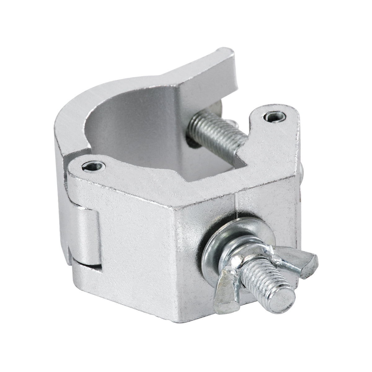 CLAMPS 51187 Επαγγελματικός Γάντζος Hook Αλουμινίου Ύψηλης Αντοχής για Κρέμαση, Στήριξη & Τοποθέτηση Προϊόντων Stage σε Τράσες - Μ8 x Π5.5 x Υ3cm - Χρώμιο