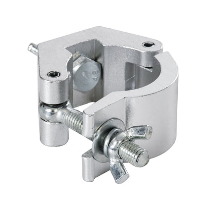 CLAMPS 51187 Επαγγελματικός Γάντζος Hook Αλουμινίου Ύψηλης Αντοχής για Κρέμαση, Στήριξη & Τοποθέτηση Προϊόντων Stage σε Τράσες - Μ8 x Π5.5 x Υ3cm - Χρώμιο