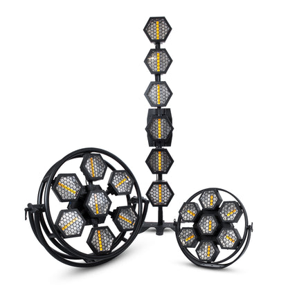 HALO 51195 Stage Φωτιστικό Ειδικών Εφέ Digital Matrix Pixel & Blinder LED 434W 120° AC 220-240V IP20 7 x 50W COB Chip & 168 x 0.5W SMD5050 Chip Ultra Θερμό Λευκό 2200K & Πολύχρωμο RGB Dimmable DMX512 Protocol - Μ50 x Π10.5 x Υ47