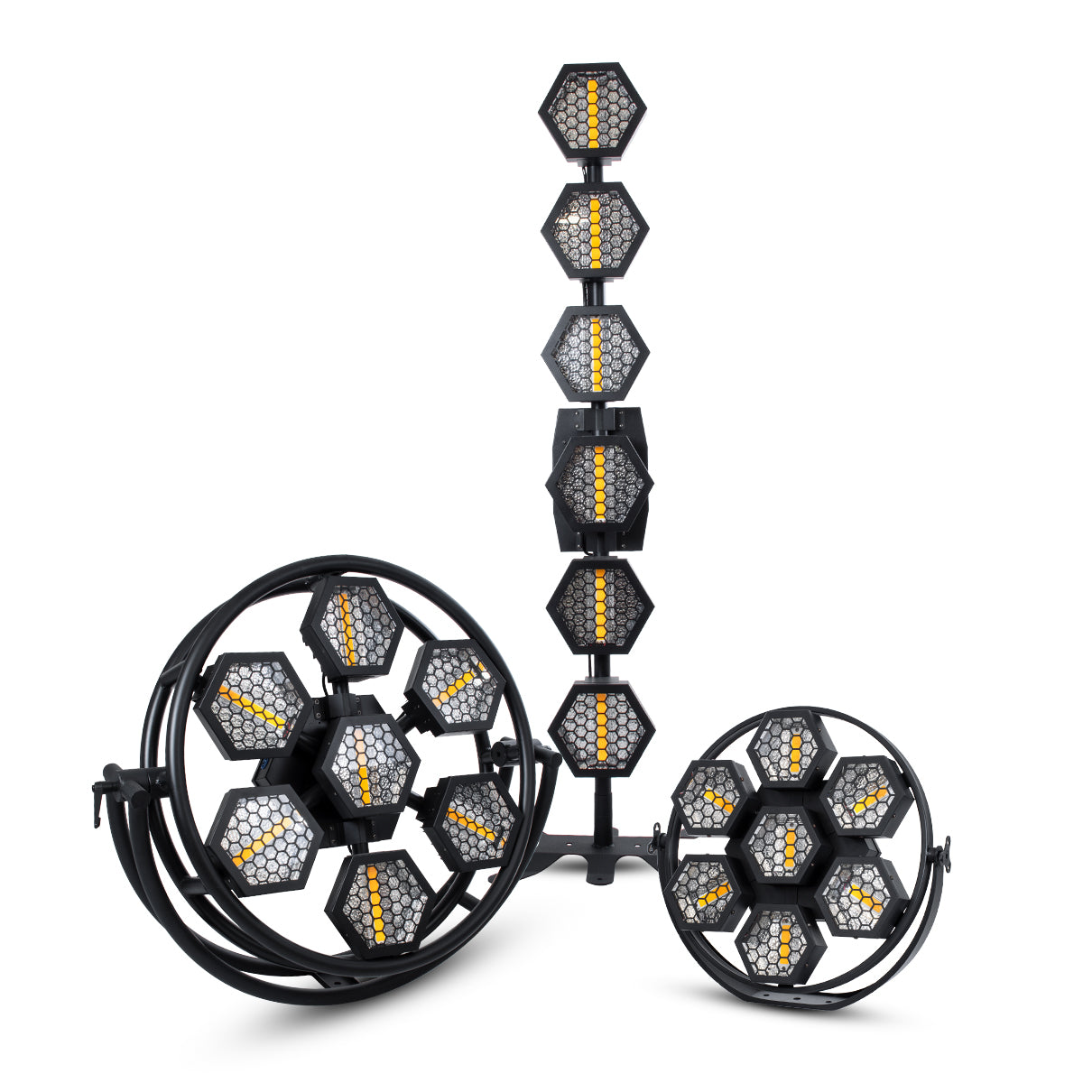 HALO 51196 Stage Φωτιστικό Ειδικών Εφέ Digital Matrix Pixel & Blinder LED 784W 120° AC 220-240V IP20 7 x 100W COB Chip & 168 x 0.5W SMD5050 Chip Ultra Θερμό Λευκό 2200K & Πολύχρωμο RGB Dimmable DMX512 Protocol - Μ95 x Π17.5 x Υ78.5