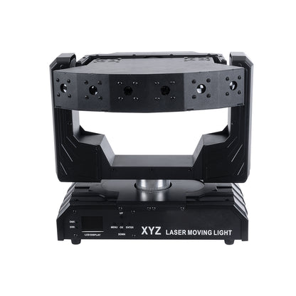 HADES 51199 Επαγγελματική Κινούμενη Ρομποτική Μπάρα Super LASER BEAM Light 150W - 6 x 1W Laser - 300mW RED/638nm - 100mW GREEN/531nm - 600mW BLUE/442nm - AC 220V-240V IP20 3in1 RGB DMX512 - Μ36 x Π25 x Υ46cm