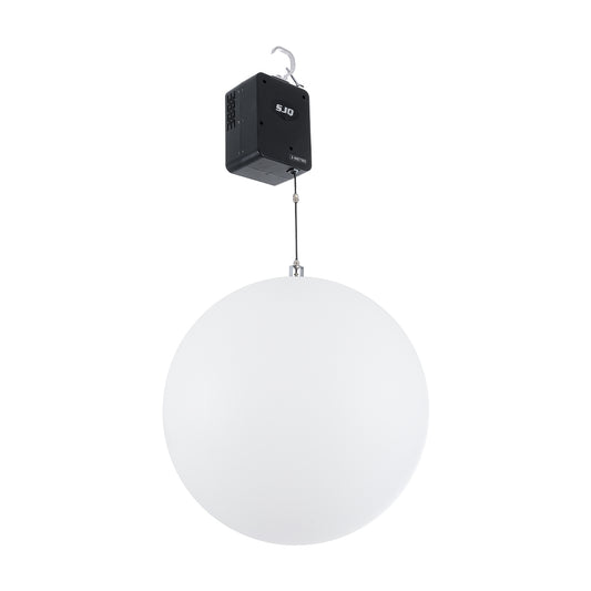 51203 LIFT BALL Επαγγελματικό Φωτιστικό Ειδικών Εφέ Φ60cm KINETIC BALL Light CREE LED 4in1 15W - 15 x 1W LED SMD Chips RGBW - Μέγιστο Μήκος Ανύψωσης 3.5 Μέτρα - AC 220V-240V DMX512 Display on Body - Μαύρο - Μ17 x Π13 x Υ26cm