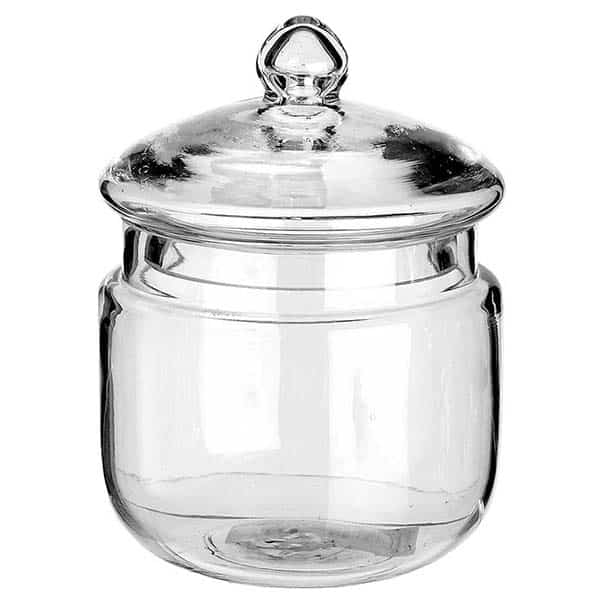 Φοντανιέρα Γυάλινη Διάφανη 13x13x16