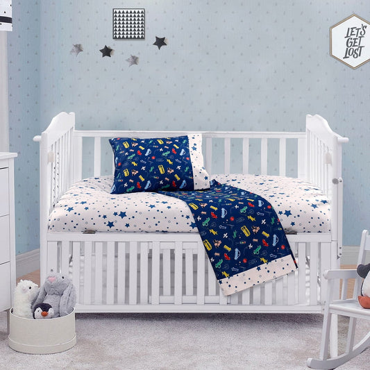 Σετ Σεντόνια Βρεφικά Art 5174 120x160εκ Μπλε