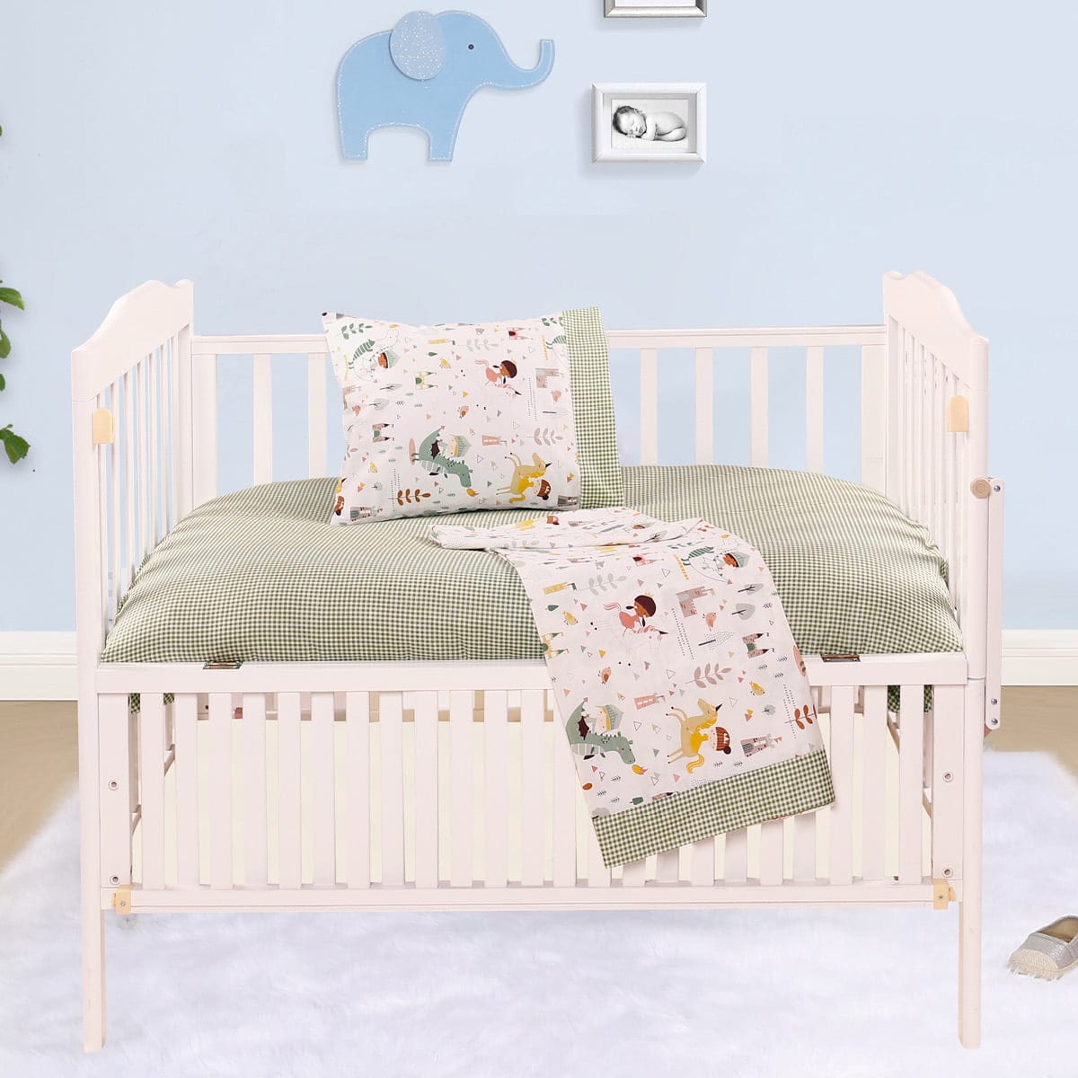 Σετ Σεντόνια Βρεφικά Art 5175 120x160εκ Πράσινο