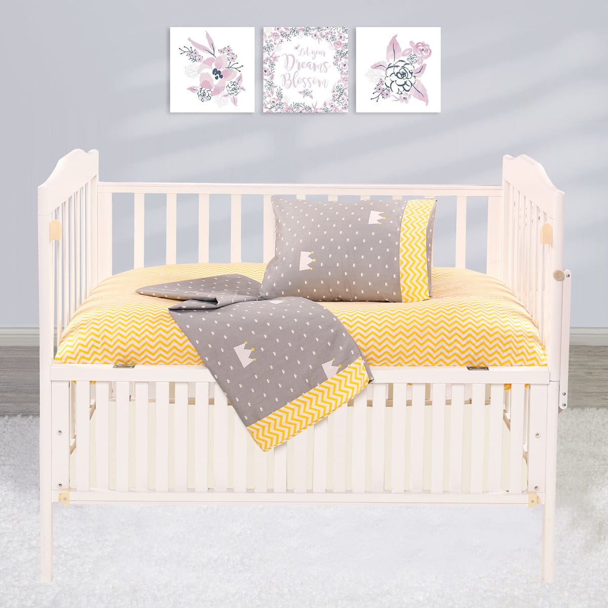 Σετ Σεντόνια Βρεφικά Art 5176 120x160εκ Κίτρινο