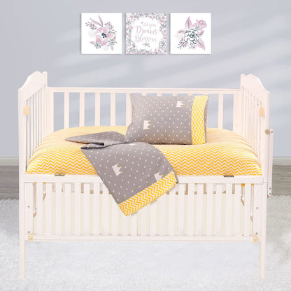 Σετ Σεντόνια Βρεφικά Art 5176 120x160εκ Κίτρινο