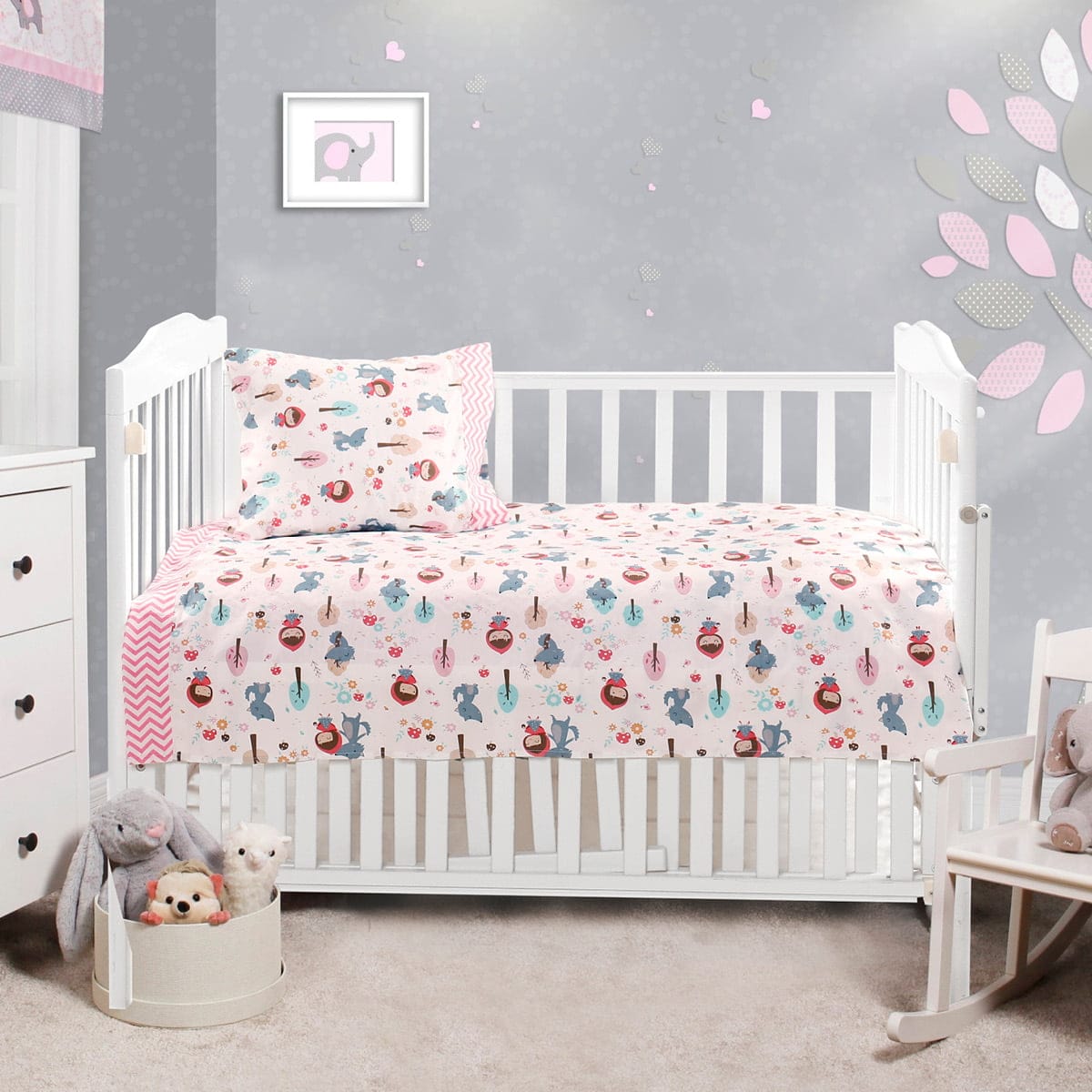 Σετ Σεντόνια Βρεφικά Art 5178 120x160εκ Ροζ