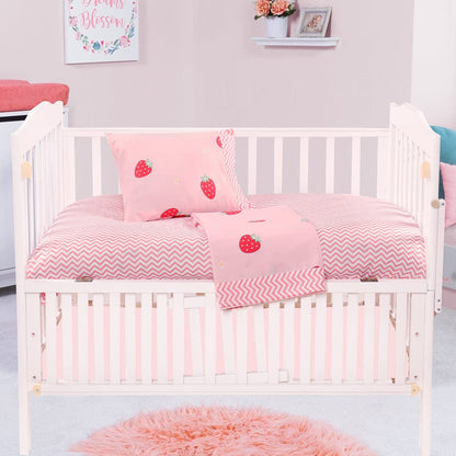 Σετ Σεντόνια Βρεφικά Art 5180 120x160εκ Ροζ