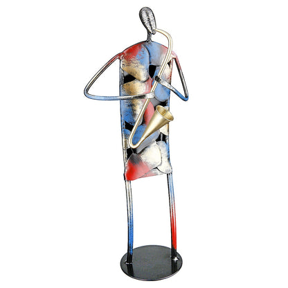 Διακοσμητικό Μουσικός Πολύχρωμο Μέταλλο 15.5x10.5x36.5 σε 2 Σχέδια