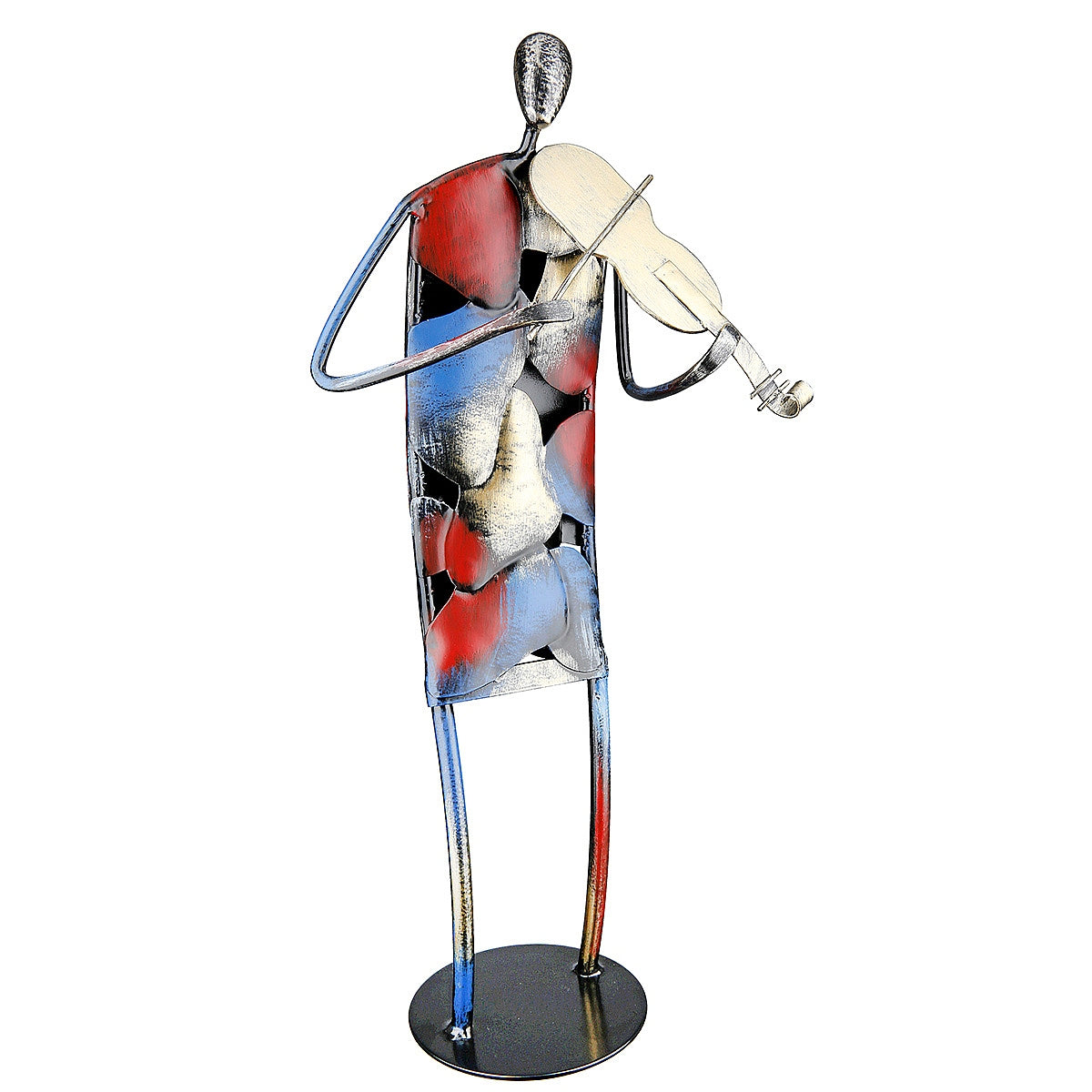 Διακοσμητικό Μουσικός Πολύχρωμο Μέταλλο 15.5x10.5x36.5 σε 2 Σχέδια