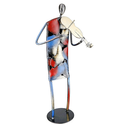 Διακοσμητικό Μουσικός Πολύχρωμο Μέταλλο 15.5x10.5x36.5 σε 2 Σχέδια