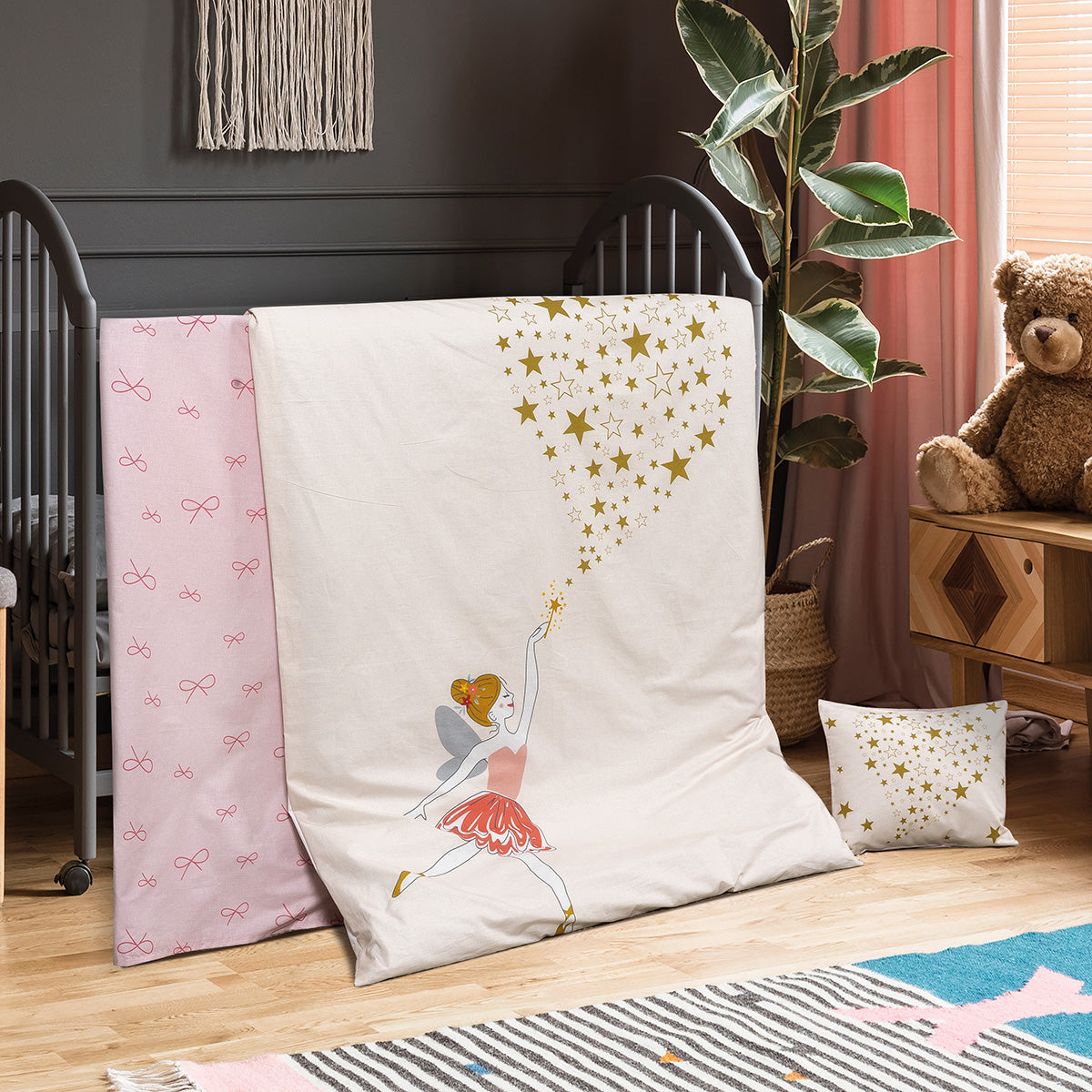 Σετ Σεντόνια Βρεφικά Tiana Art 5190 120x160εκ Εμπριμέ