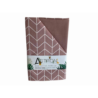 Βρεφικά Σεντόνια Κούνιας Σετ Alpis Dusty Rose