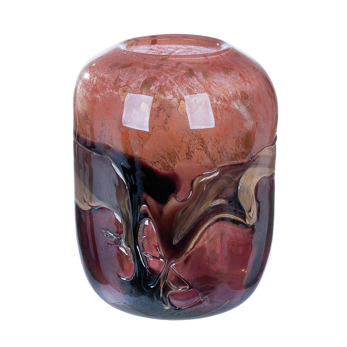 Βάζο "Apart" Γυάλινο Orange Rose 20x20x27