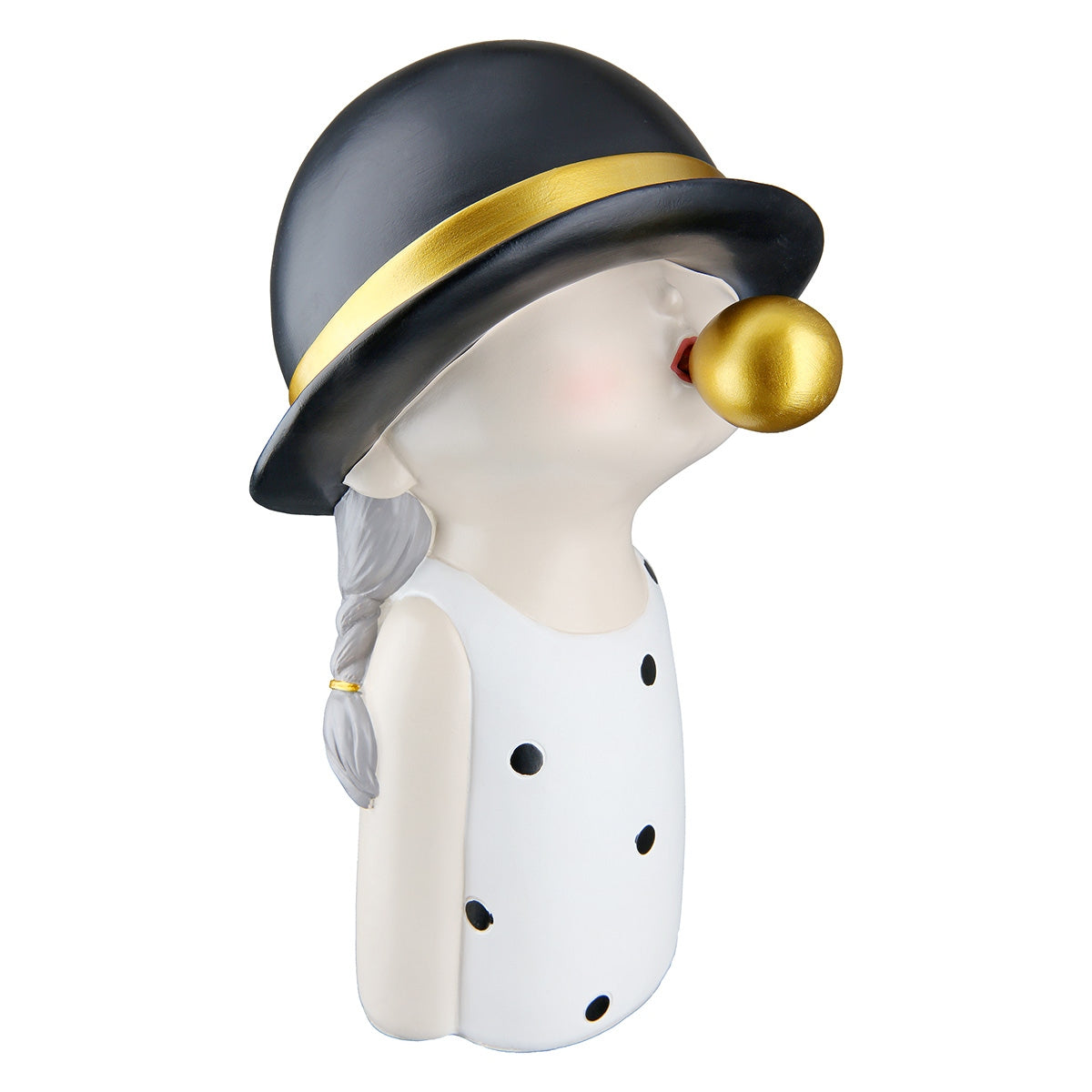 Φιγούρα Child "Bubblegum" Πολυρεζίνη Μαύρο Λευκό 14x18x25