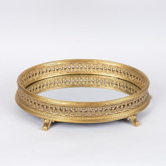 ΔΙΣΚΟΣ ΠΟΛΥΡΕΣΙΝ ΜΕ ΚΑΘΡΕΦΤΗ ΧΡΥΣΟΣ ΑΝΤΙΚΕ 37.2x28.6x7.8