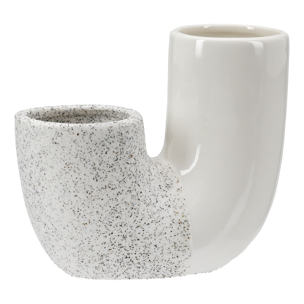 Βάζο "Poppy" Κεραμικό Λευκό 15x7x13