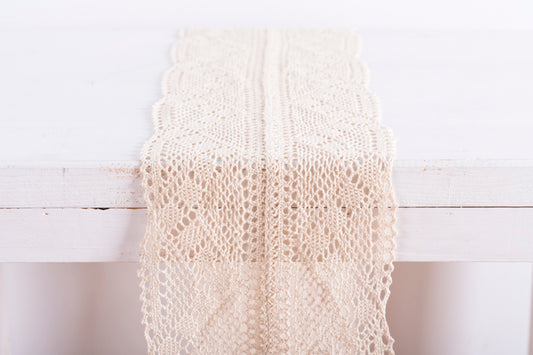 Δαντέλα Βαμβακερή 23x250εκ Εκρού