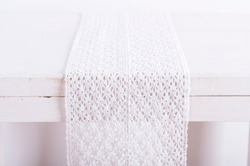 Δαντέλα Βαμβακερή “Κυκλάμινο” 23x250εκ Λευκό