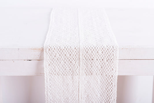 Δαντέλα Βαμβακερή “Angelo” 23x250εκ Λευκό