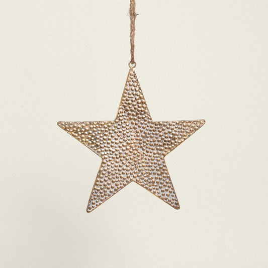Μεταλλικό Αστέρι Χρυσό Αντικέ 31εκ