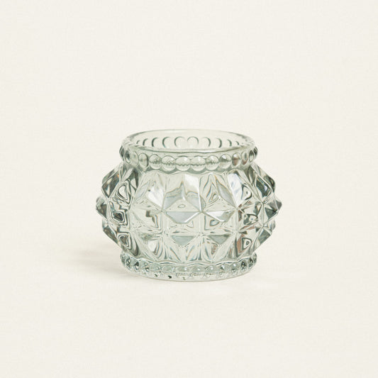 Γυάλινο Κηροπήγιο 7x7x5 Πράσινο