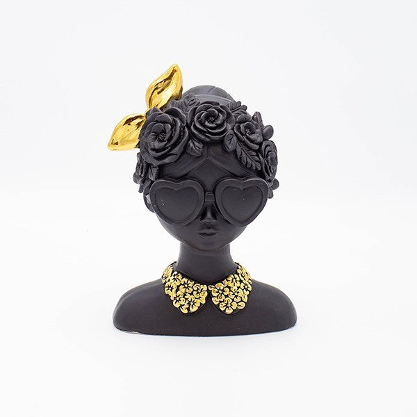 ΔΙΑΚΟΣΜΗΤΙΚΟ ΓΥΝΑΙΚΑ ΠΟΛΥΡΕΖΙΝ ΜΑΥΡΟ-ΧΡΥΣΟ 14.5x10.5x20