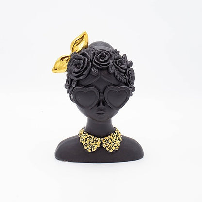 ΔΙΑΚΟΣΜΗΤΙΚΟ ΓΥΝΑΙΚΑ ΠΟΛΥΡΕΖΙΝ ΜΑΥΡΟ-ΧΡΥΣΟ 14.5x10.5x20