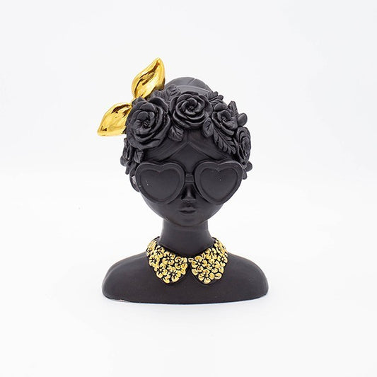 ΔΙΑΚΟΣΜΗΤΙΚΟ ΓΥΝΑΙΚΑ ΠΟΛΥΡΕΖΙΝ ΜΑΥΡΟ-ΧΡΥΣΟ 14.5x10.5x20