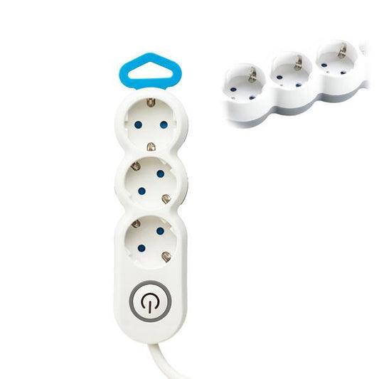 ΠΟΛΥΠΡΙΖΟ 3 ΘΕΣΕΩΝ ΜΕ ΚΑΛΩΔΙΟ ΟΒΑΛ ΚΑΙ ΔΙΑΚΟΠΤΗ 3X15mm 15m ΜΕ ΠΡΟΣΤΑΣΙΑ ΕΠΑΦΩΝ