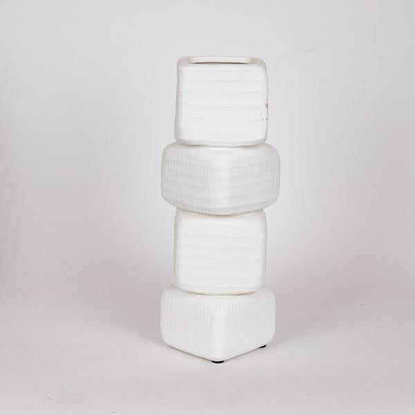 ΒΑΖΟ ΚΕΡΑΜΙΚΟ ΛΕΥΚΟ 15x15x38