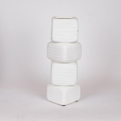 ΒΑΖΟ ΚΕΡΑΜΙΚΟ ΛΕΥΚΟ 15x15x38