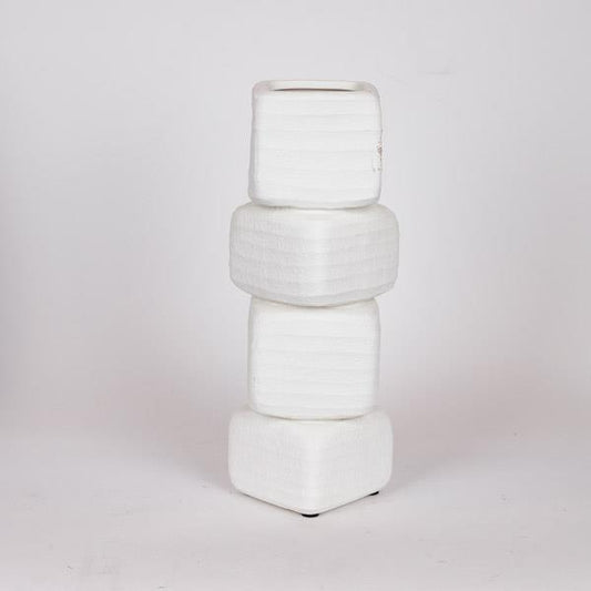 ΒΑΖΟ ΚΕΡΑΜΙΚΟ ΛΕΥΚΟ 15x15x38